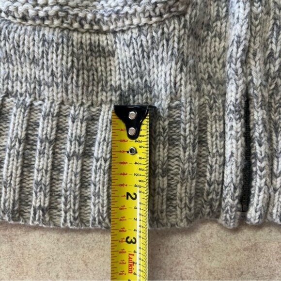 Aritzia TNA 100% Lambs Wool Sea To Sky Zip Up Knitted Cardigan Sweater - Picture 9 of 9